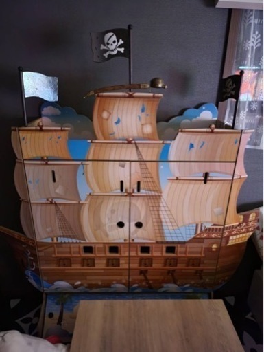 値下げ！海賊　パイレーツ　本棚　収納　おもちゃ箱　レア　希少
