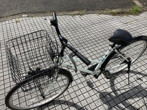 【26インチ自転車】シティサイクル　変速なし　スペアキーあり　サイクルベースあさひ製　若林自転車　浜大津店　SALE中❗️