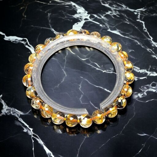 高品質　太陽放射タイチンルチル［XK7x9Fe8］　8mm　16.5cm