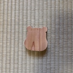 木製コースター　プーさんみたいな？