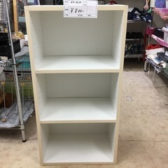 カラーボックス(ホワイト、3段)