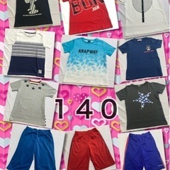 中古　ブランド　子供服　140  半袖　Tシャツ　ズボン　まとめ売りの画像