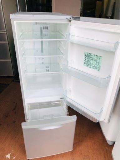北九州市内配送無料　保証付き　パナソニック Panasonic NR-B178W-S [冷蔵庫(168L 右開き) 2ドア シルバー]