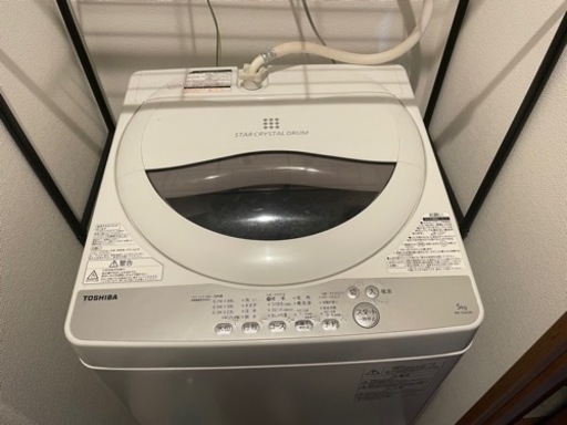 1人暮らし向け洗濯機　棚付き　2019年製