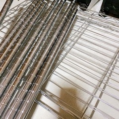 【写真追加】メタルラック(幅90cm×高さ150cm 奥行き46cm)　お譲りしますの画像