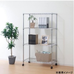 【写真追加】メタルラック(幅90cm×高さ150cm 奥行き46cm)　お譲りしますの画像