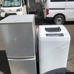 SHARP 冷蔵庫 137L(冷凍室46L冷蔵室91L) 日立 洗濯機 5kg