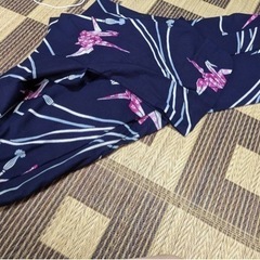 浴衣（鶴柄）/新品未使用