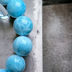 超品質ラリマー［hXzVVXXc］愛と平和 13mm ドミニカ共和国産