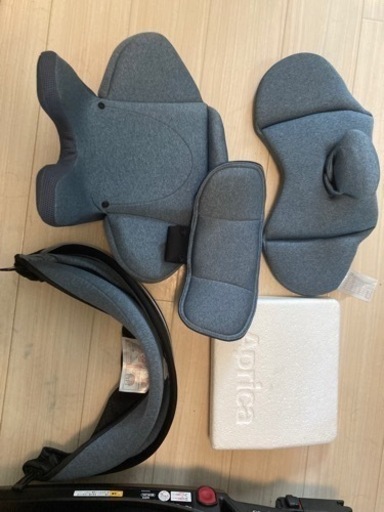 【値下げ】アップリカ クルリラAD　ライトネイビーNV　ISOFIX/シートベルト対応チャイルドシート