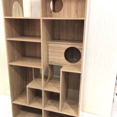 ■9544■トルヴェブックシェルフ900 本棚 キャットタワー ...