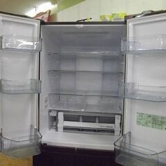 日立 6ドア冷蔵庫 520L 2018年製 R-HW52J (XH)フレンチドア