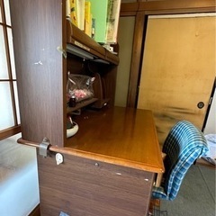 学習机　勉強机　机　作業台　テーブル　椅子セットの画像