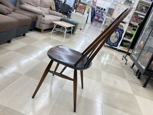 クエーカーチェア　ERCOL  B.S.1960G.F.2056　ﾌﾞﾗｳﾝ