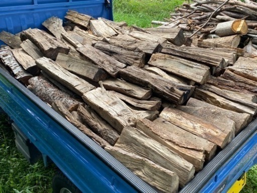 未乾燥 薪ストーブ用 広葉樹ミックス薪軽トラ1台分 (Paleta) 田方の