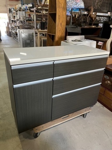 ☆激安!!☆ ニトリ キッチンカウンター キュリー2 120 DB キッチン収納