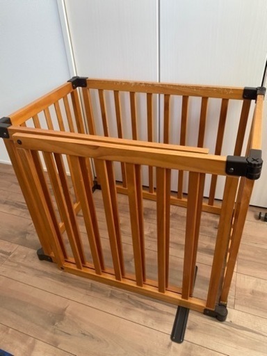 日本育児　おくだけとおせんぼ　木製スマートワイドwoody