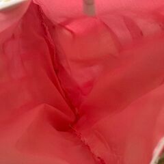 ハンドメイド　鮮やかな花柄のレールフェンスクッションカバー　ピンクの画像
