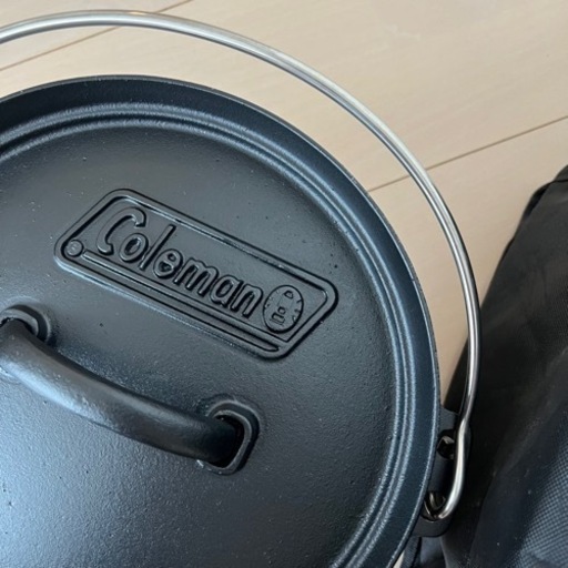 【お譲り先決定】専用袋&網付き コールマン ダッチオーブン