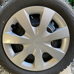 ダイハツ純正スチールホイール　ブリヂストン VRX 155/65r14 スタッドレスの画像