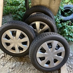 ダイハツ純正スチールホイール　ブリヂストン VRX 155/65r14 スタッドレスの画像