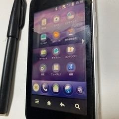 AU IS03 SHARP スマートフォン　ホワイトの画像