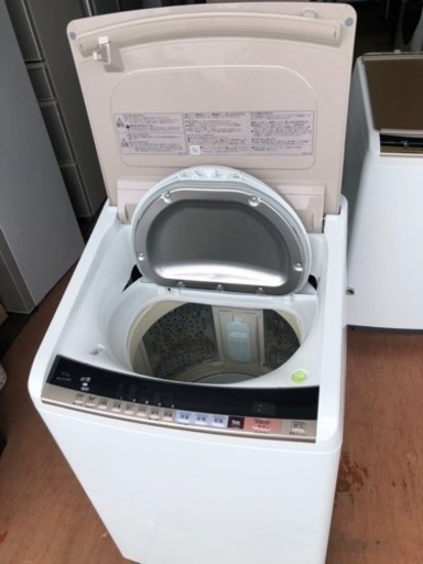 北九州市内配送無料　保証付き　日立 HITACHI BW-DV90B N [ビートウォッシュ タテ型洗濯乾燥機 （9kg） シャンパン]