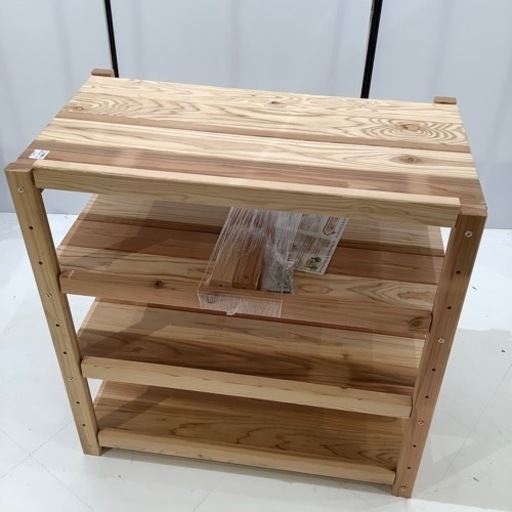 【トレファク神戸南店】国産杉キッチンストッカー　アウトレット品(未使用・キズ有品)【取りに来れる方限定】