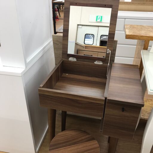 ★ジモティ割あり★  ドレッサー ダークブラウン H68×W50×D40 クリーニング済み KJ2544