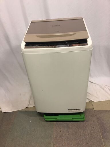 HITACHI ビートウォッシュ 全自動電気洗濯機 8.0㎏ BW－V80B 2017年製 ナイアガラビート洗浄