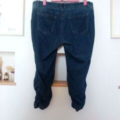 裾クシュクシュストレッチパンツ　LLサイズの画像
