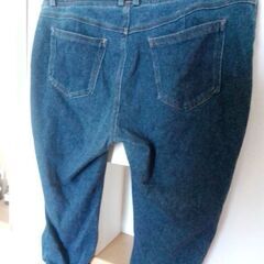 裾クシュクシュストレッチパンツ　LLサイズの画像