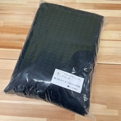 新品 カーテン ブラック チェック 幅100cm×丈178cm 4枚 ②の画像