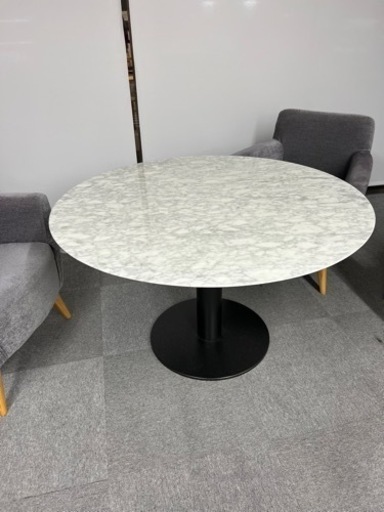 本物 大理石ローテーブル 直径1050