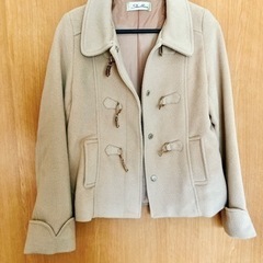 新宿 shellna シェルナ ピーコート ベージュ Lサイズ  金メッキの画像