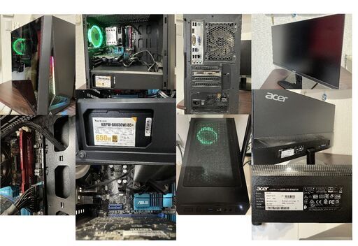 デスクトップパソコンとモニター