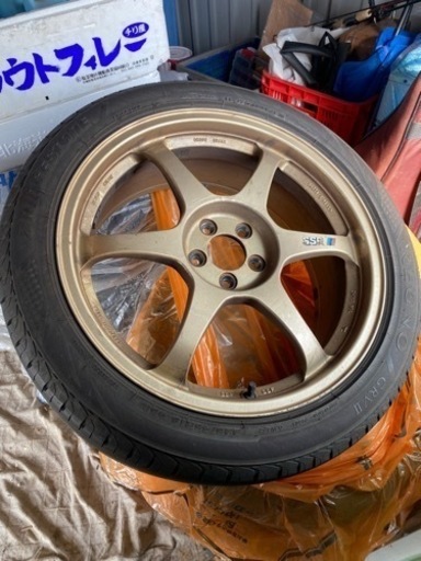 SSR TypeC gold 18インチ ホイール タイヤ付き 4本セット スバル フォレスター等 PCD100