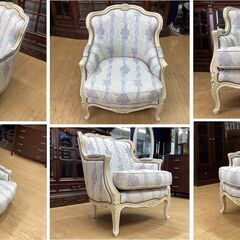 I22 展示品 domani ドマーニ Louis XV ロココ 一人掛けソファ