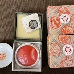 書道用品　22点　硯、墨、朱肉の画像