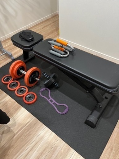 インクラインベンチ　ダンベル　小物セット【値下げ】