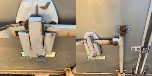 No.810 アルミバン 2ｔ 車  アルミ 箱 バイク 倉庫 トラック コンテナ 米 保管庫 物置 DIY