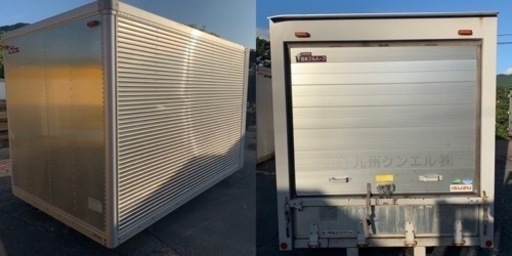 No.807 アルミバン 2t 車 アルミ 箱 バイク 倉庫 トラック コンテナ