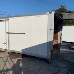 No.809 アルミバン 3ｔ 車  アルミ 箱 バイク 倉庫 トラック コンテナ 米 保管庫 物置 DIYの画像