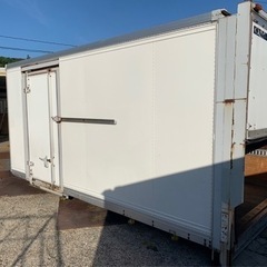 No.809 アルミバン 3ｔ 車  アルミ 箱 バイク 倉庫 トラック コンテナ 米 保管庫 物置 DIYの画像