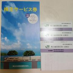 大幅値下げJR東日本旅客鉄道株式会社の株主優待のサービス券です。