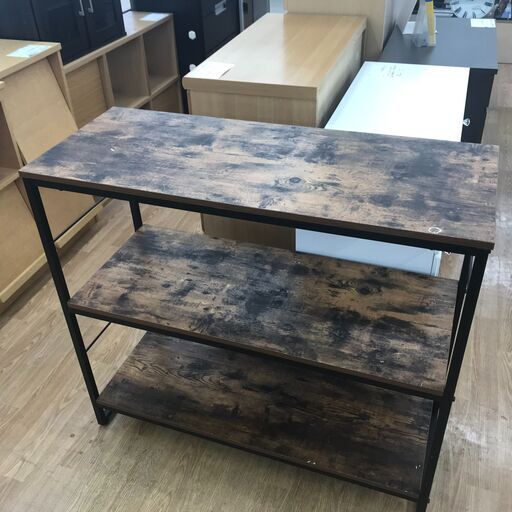 ★ジモティ割あり★  キッチンボード 茶色 H90×W100×D40 クリーニング済み KJ2557