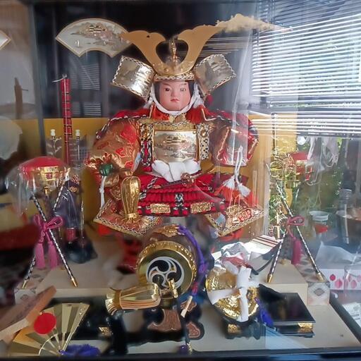 5月人形、子供大将飾、祐月作です。