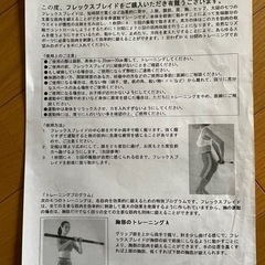 フレックスブレイド　トレーニンググッズ　説明書付きの画像