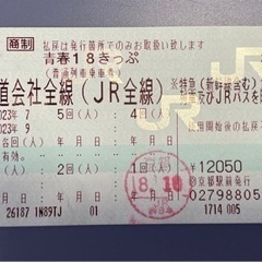 青春18きっぷ　4回分