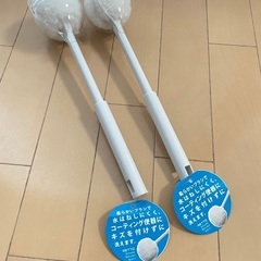 【売り切り値下げ！】高級トイレブラシ新品2個+専用ブラシスタンド